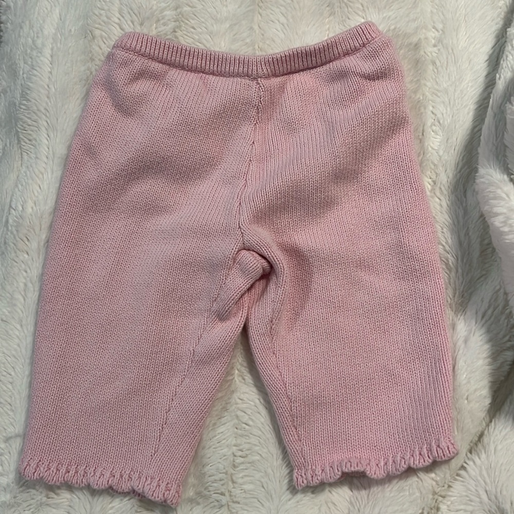 Janie and Jack pink ruffle butt pants size 3/6 months